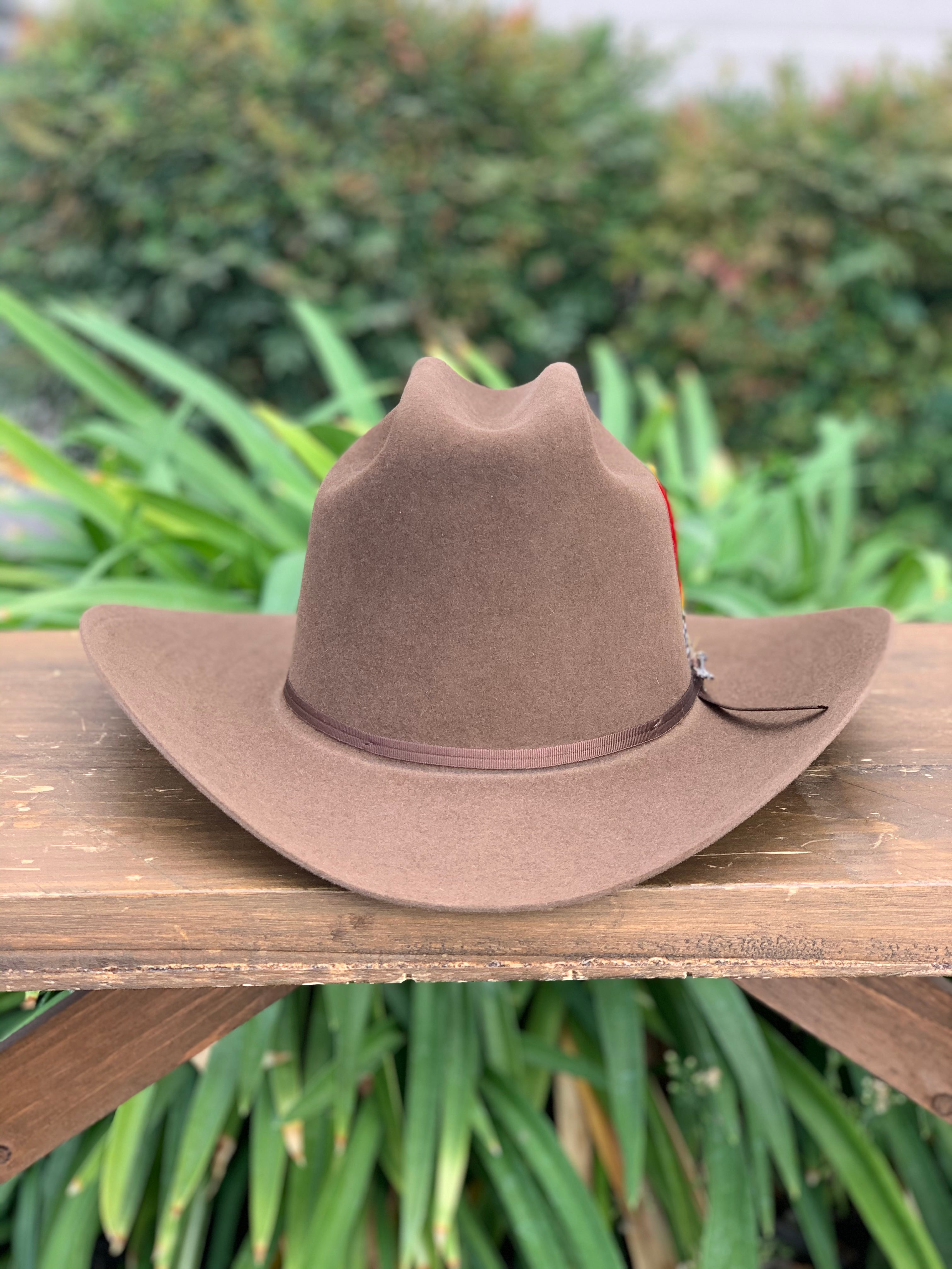 S.T 6x Rancher Acorn Cowboy Felt Hat (Copa Alta Falda/Brim 3.5")