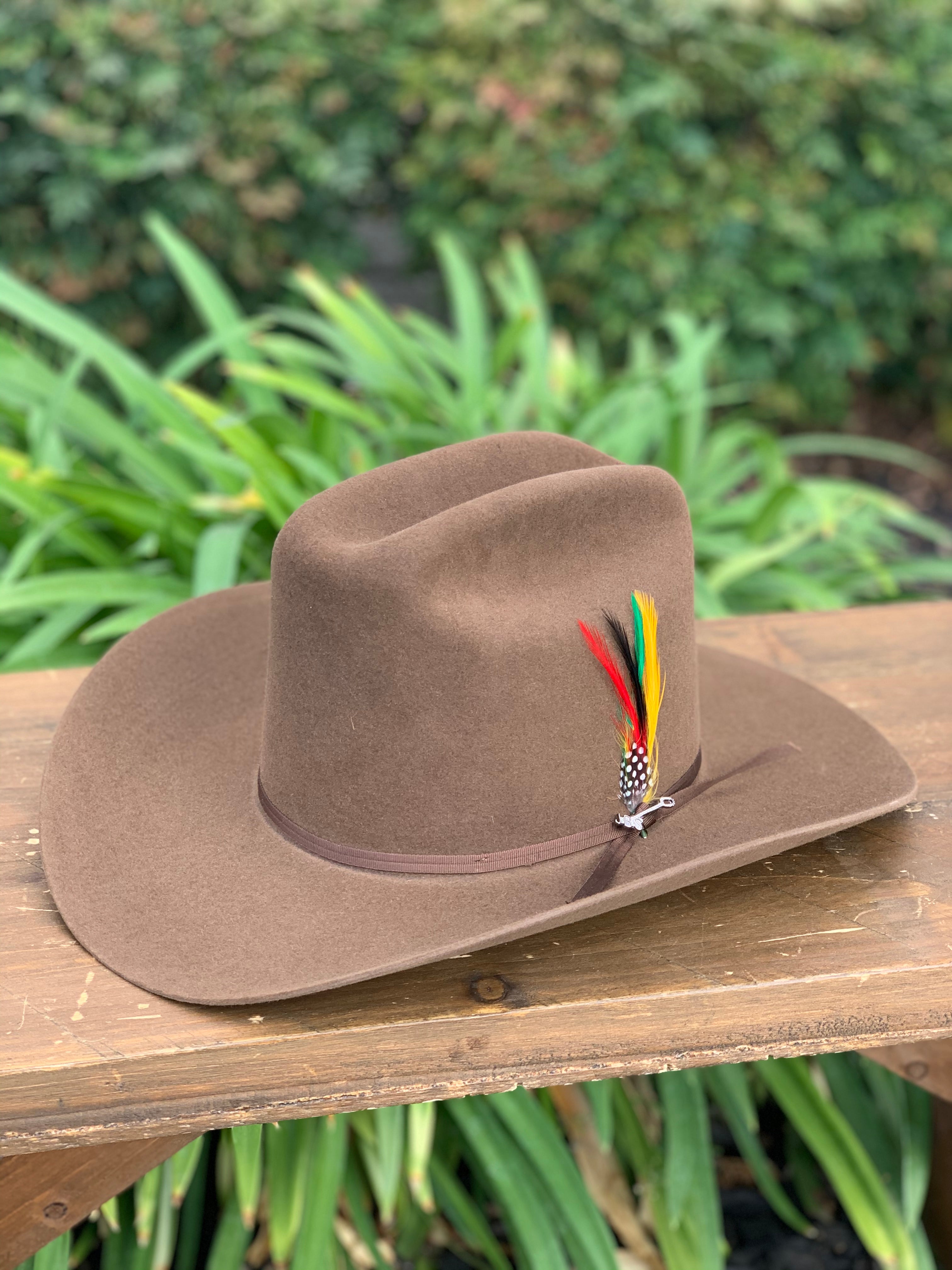 S.T 6x Rancher Acorn Cowboy Felt Hat (Copa Alta Falda/Brim 3.5")