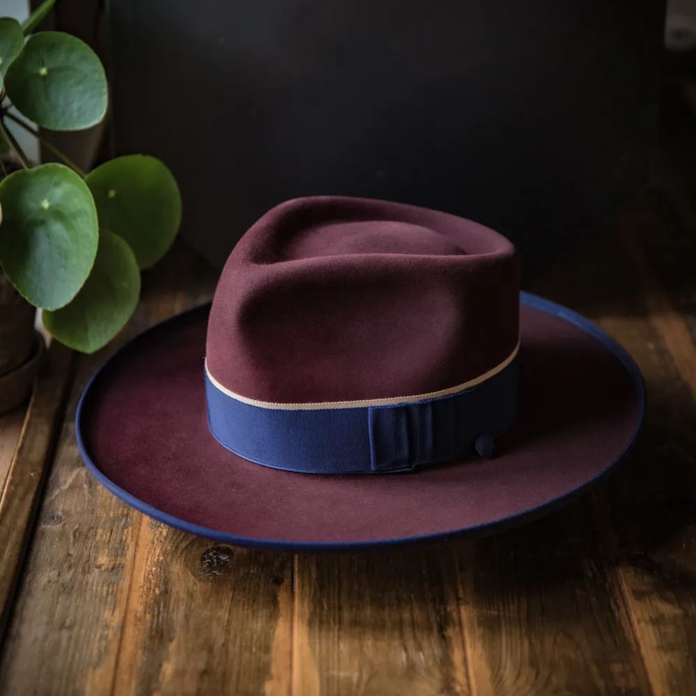 Burgundy Sovereign Fedora
