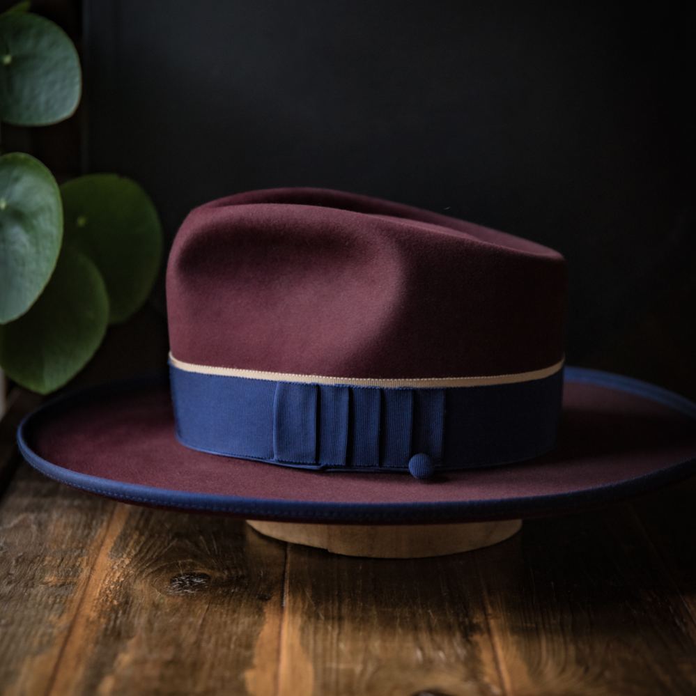 Burgundy Sovereign Fedora