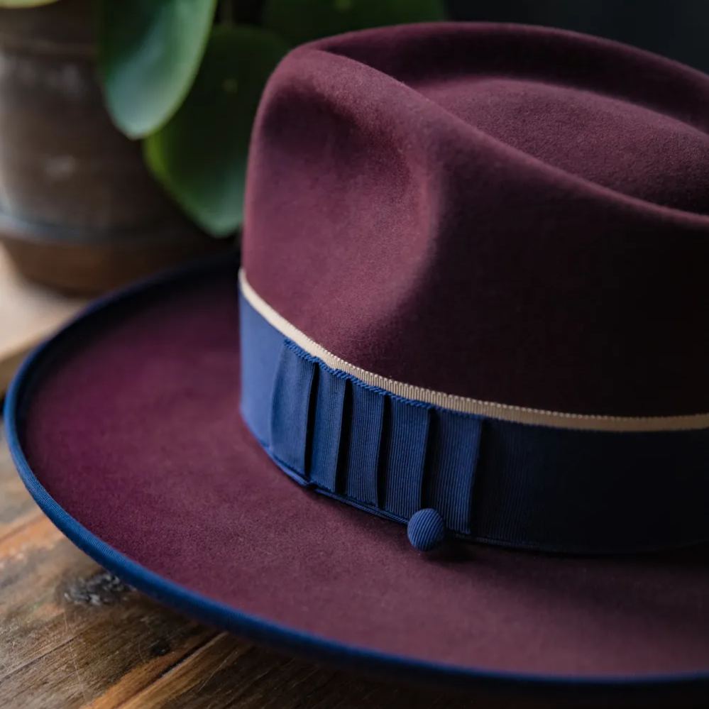 Burgundy Sovereign Fedora