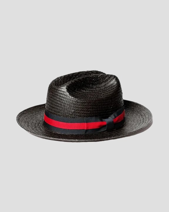 Miller Ranch Fedora - Black Patriotic Straw