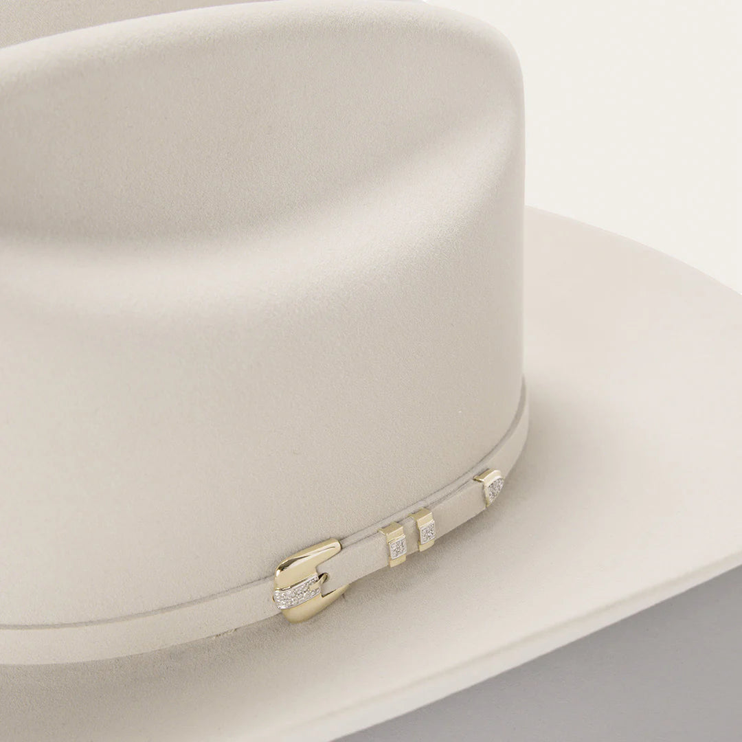 S.T Diamante Cowboy Hat Silverbelly