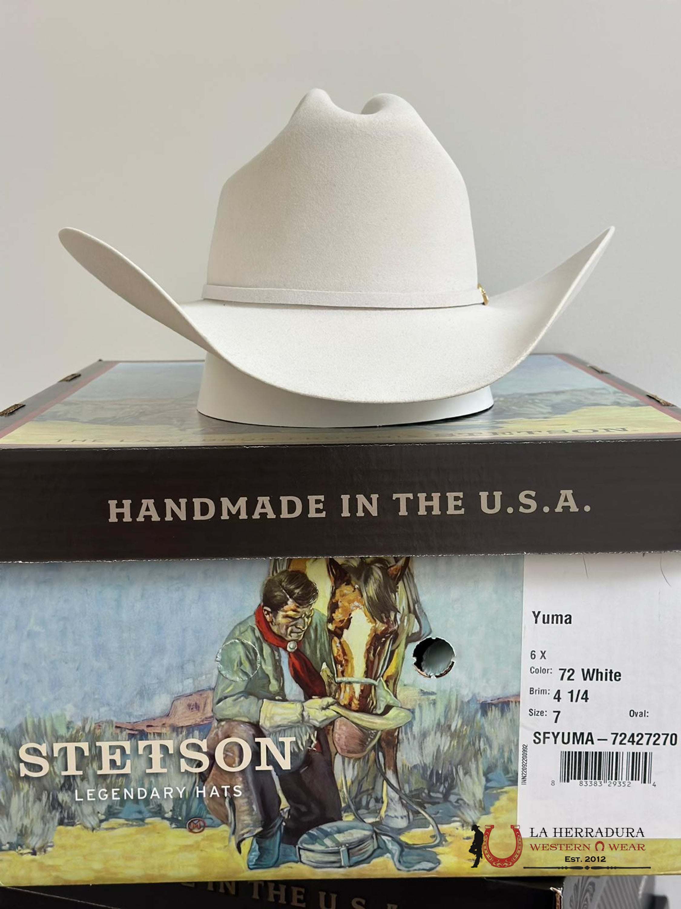 STETSON 6X YUMA WHITE/BLANCO