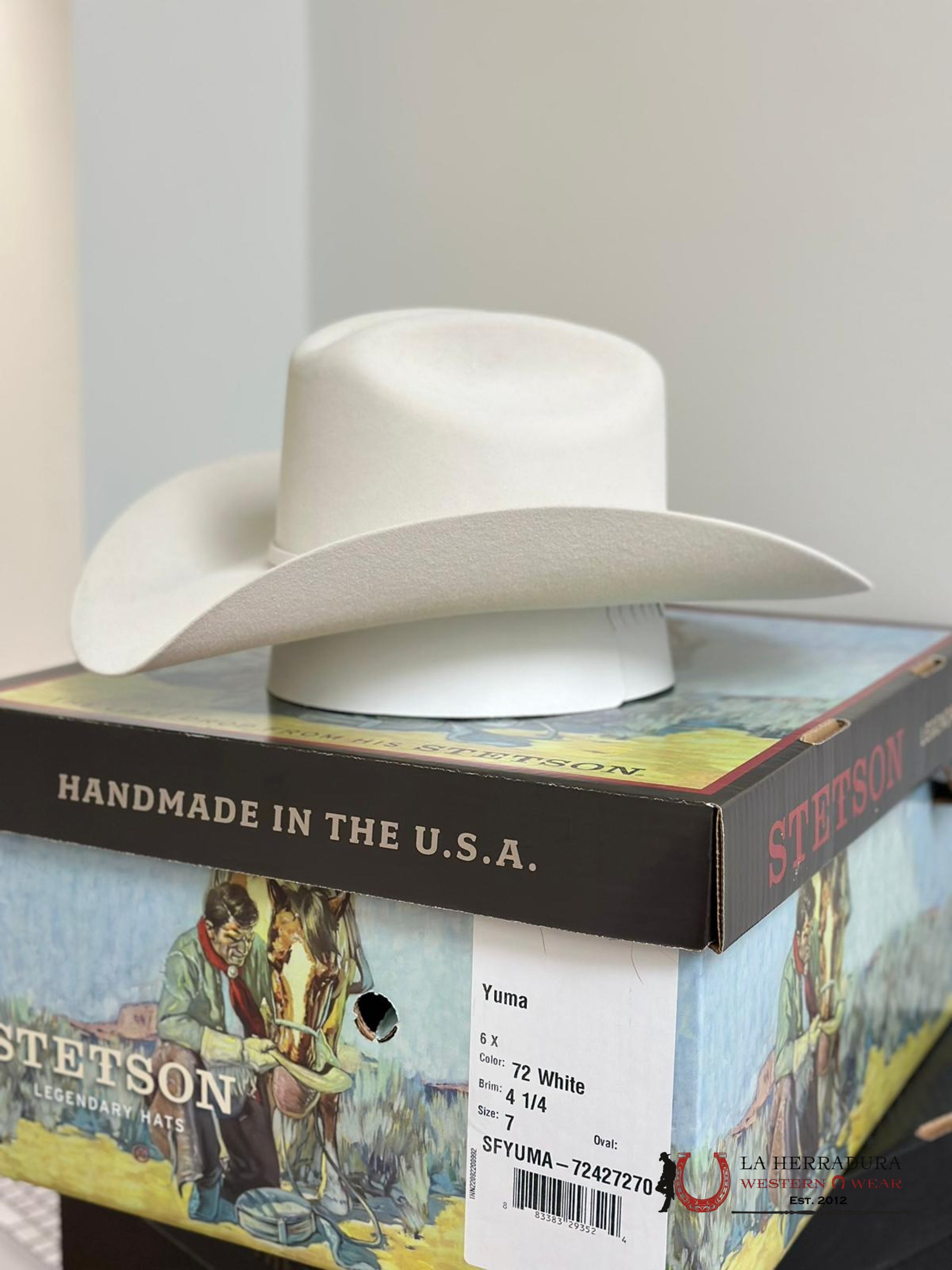 STETSON 6X YUMA WHITE/BLANCO