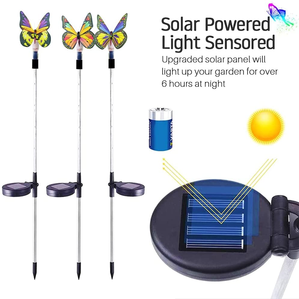 🔥Last Day 70% OFF-Outdoor Solar Garden Butterfly Lights Decor