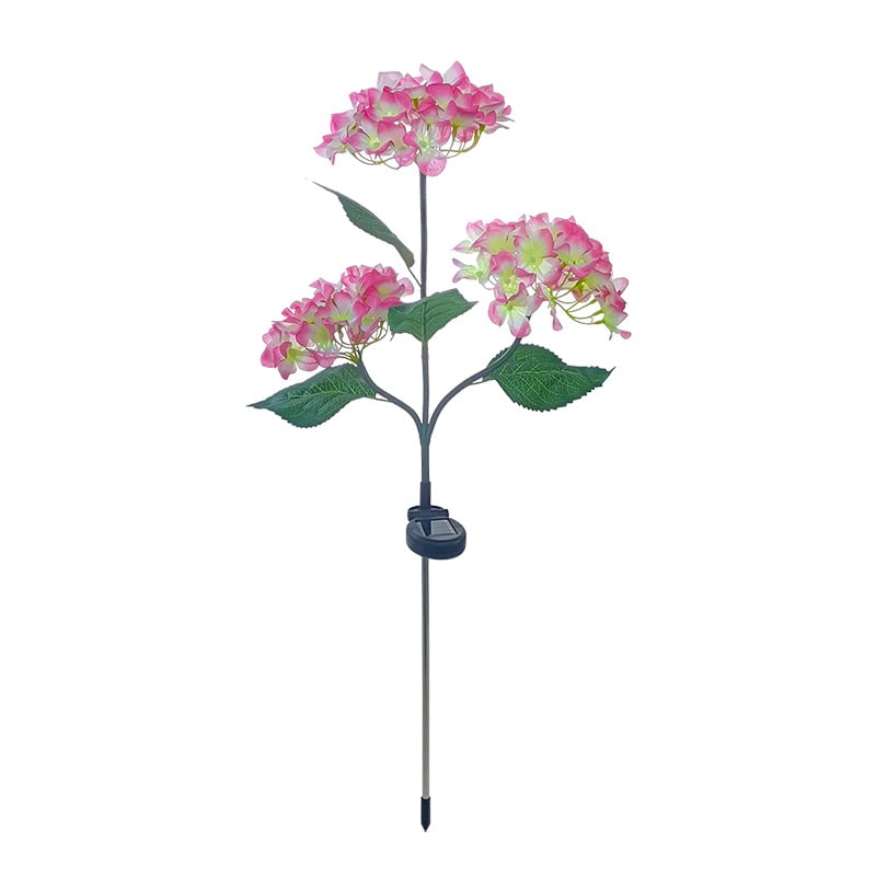 💐Summer Hot Sale 49% OFF--Solar Hydrangea Flower Light With 3 Head