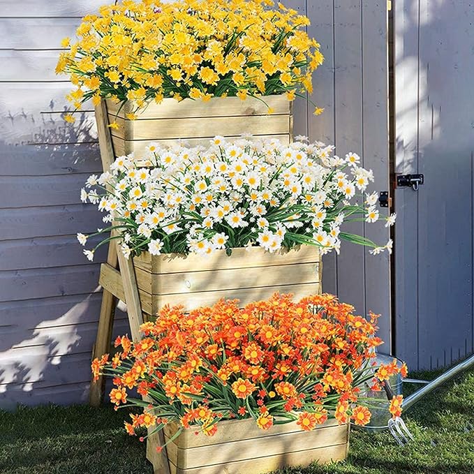 💖Hot Sale 49% OFF-Artificial Daisies Flowers for Outdoors💐