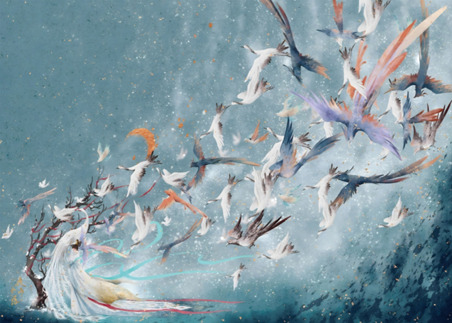 1000-piece puzzle - White Crane