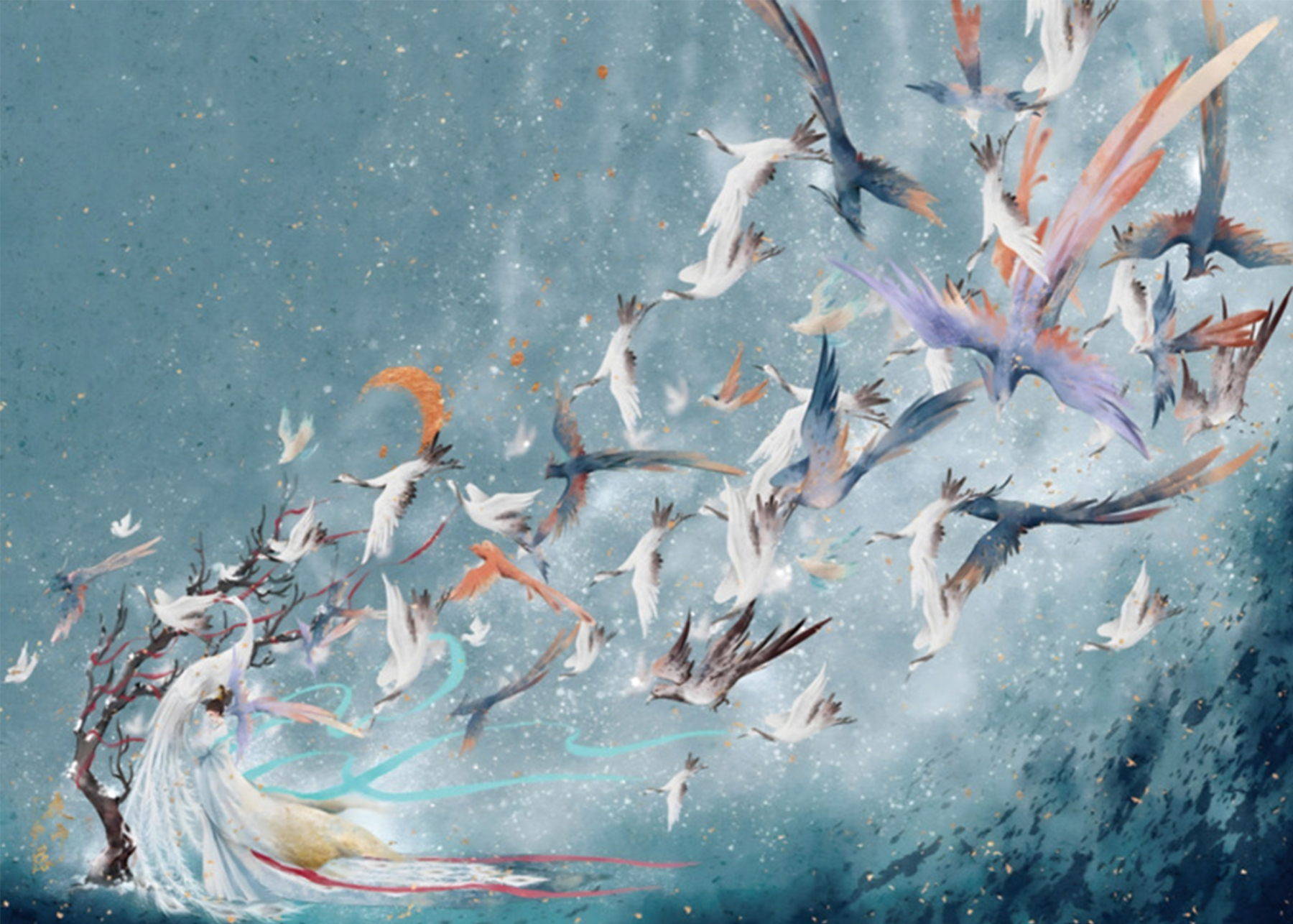 1000-piece puzzle - White Crane