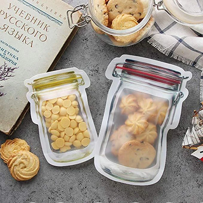 REUSABLE MASON BOTTLE ZIPLOCK BAGS