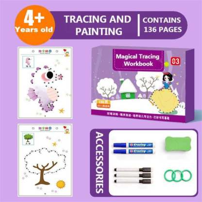 45% OFF Christmas Sale - Magical Tracing Workbook Set