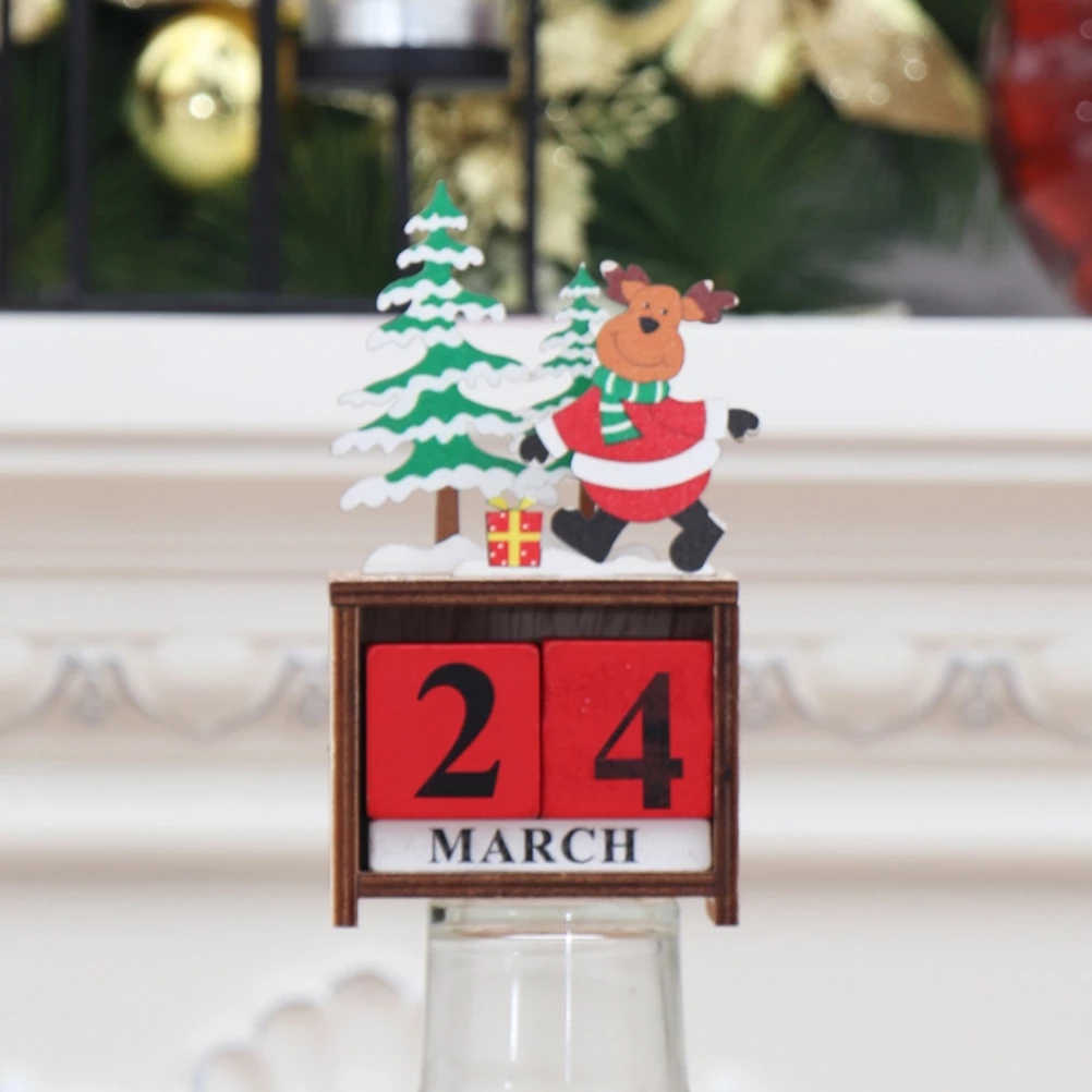 🤡New Arrivals 🎄Christmas Wooden DIY Countdown Calendar Ornament Gift🎁