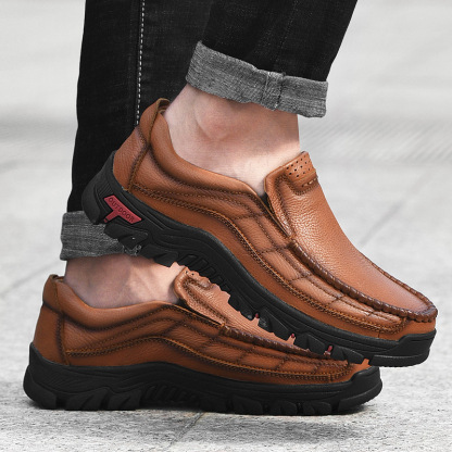 Men's Casual Breathable Leather Loafers