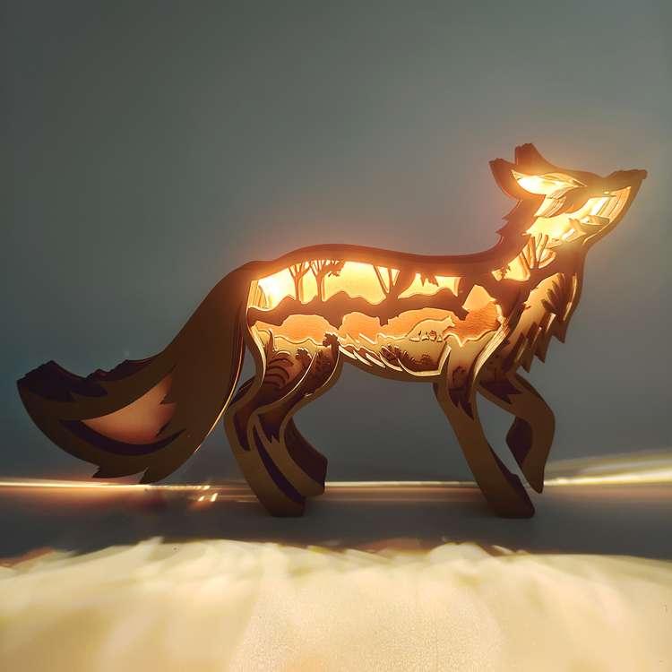 HOT SALE🔥-Running Fox Carving Handcraft Gift