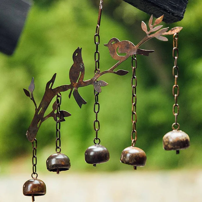 Birds w/Bells Multicolor Wind Chime