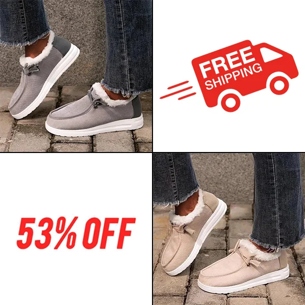 WOMEN‘S SOFT HEAD THICK BOTTOM ORTHOTIC ARCH SUPPORT WOOL THICK WARM COTTON SHOES