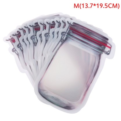 Reusable Mason Bottle Ziplock Bags