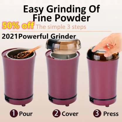 🌲Early Christmas Sale- SAVE 48% OFF)Mini Kitchen Electric Cereal Grinder