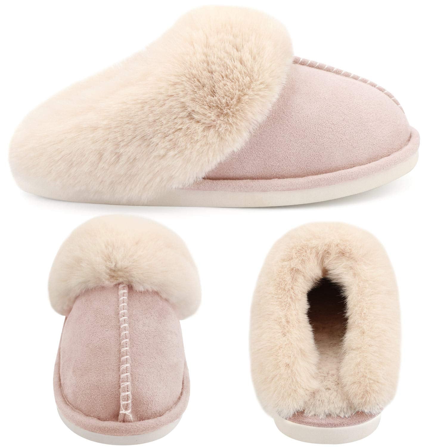 🔥EARLY WINTER PRE-SALE -50% OFF🔥LADIES FLUFFY LINED WARM NON SLIP SLIPPERS