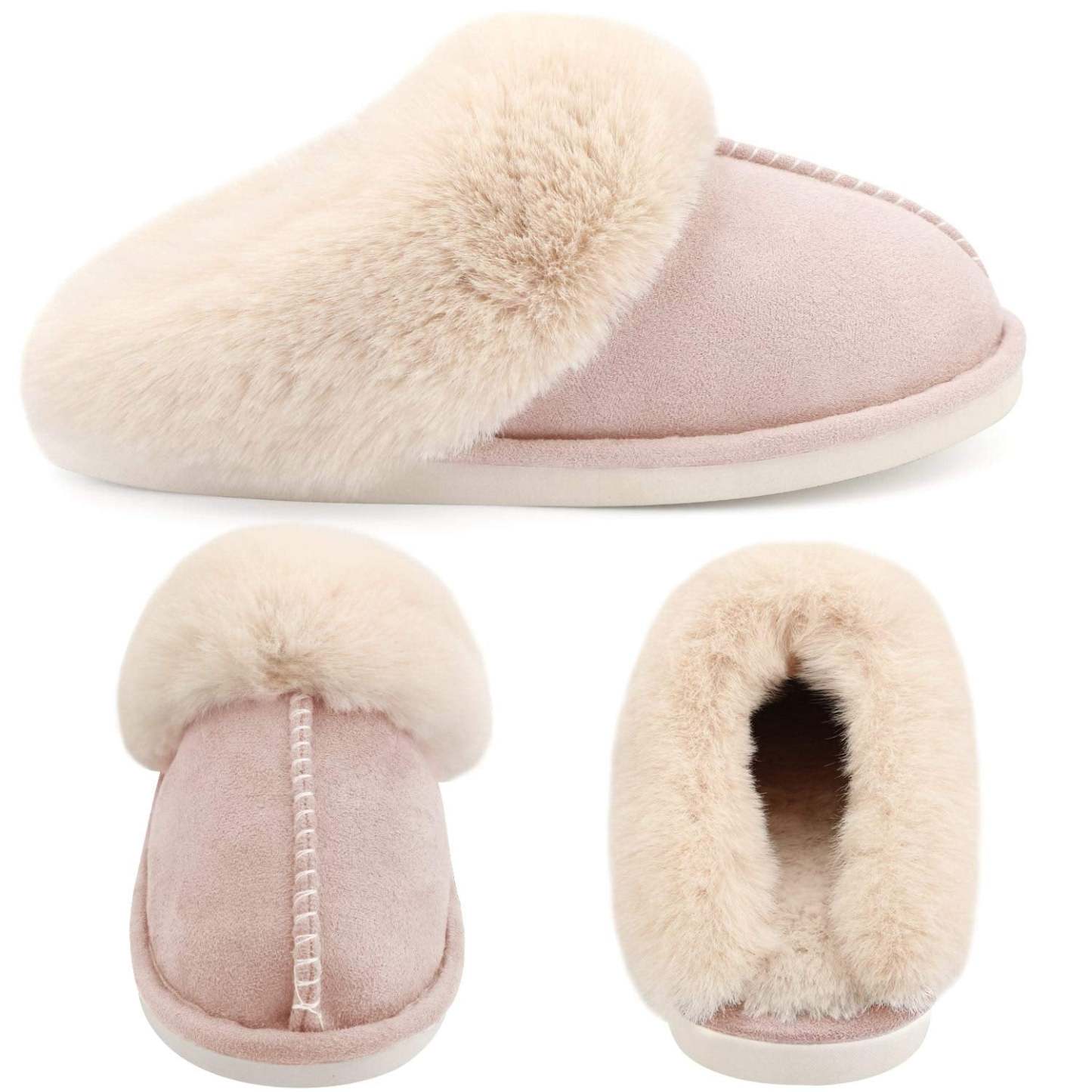 🔥EARLY WINTER PRE-SALE -50% OFF🔥LADIES FLUFFY LINED WARM NON SLIP SLIPPERS