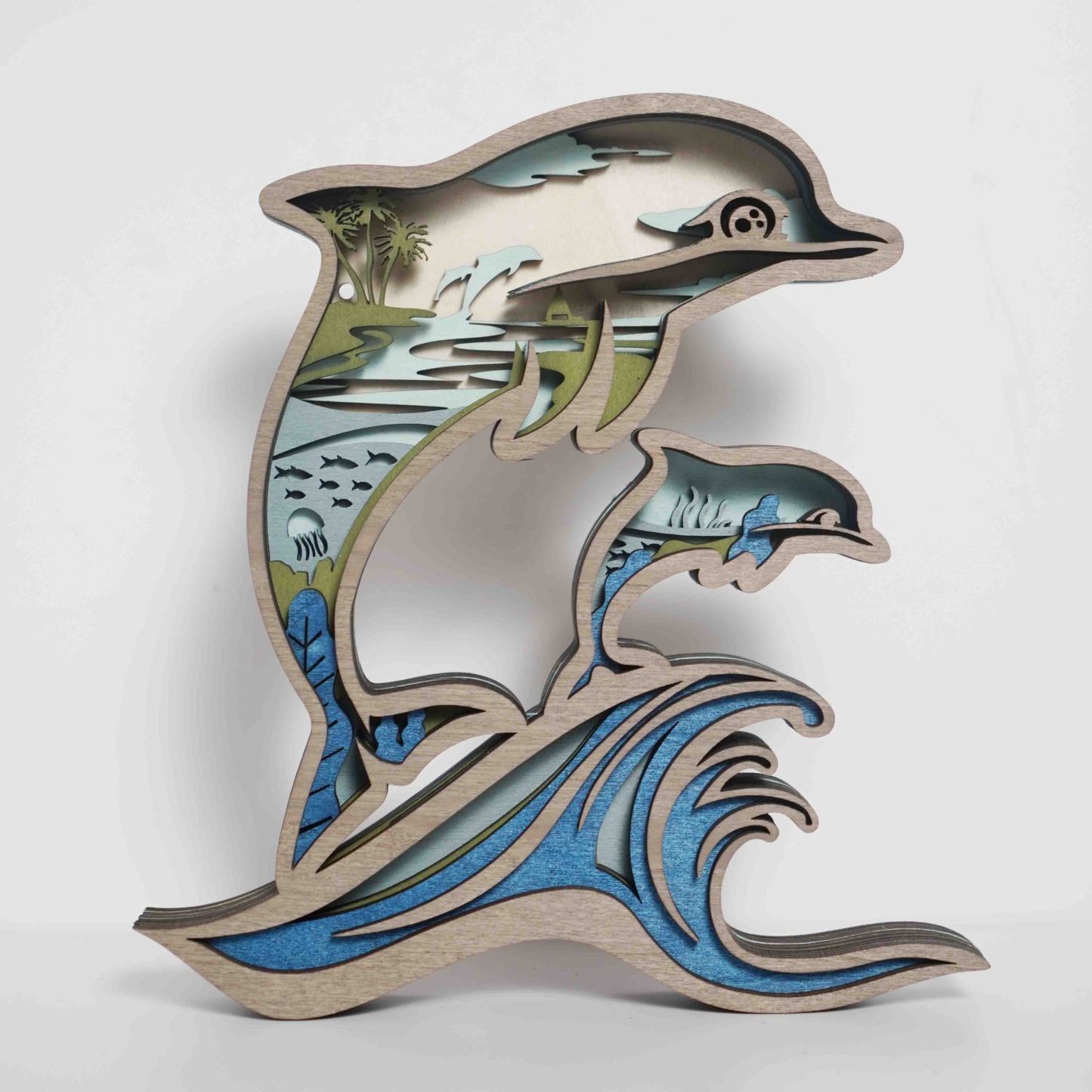Dolphin Carving Handcraft Gift