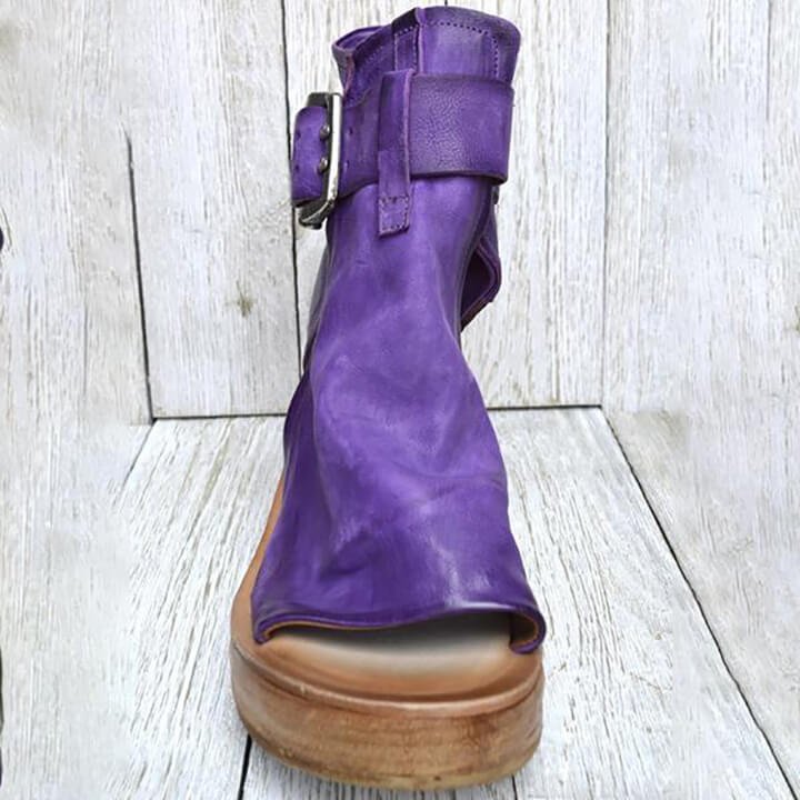 Women's Hasp Open Toe Platform Sandals