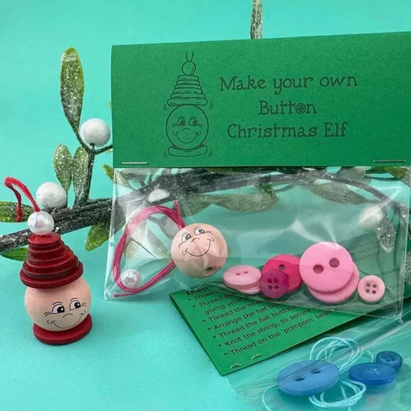 🎄Early Christmas Sale 49% OFF☃️ DIY Button Snowman Ornament Kit