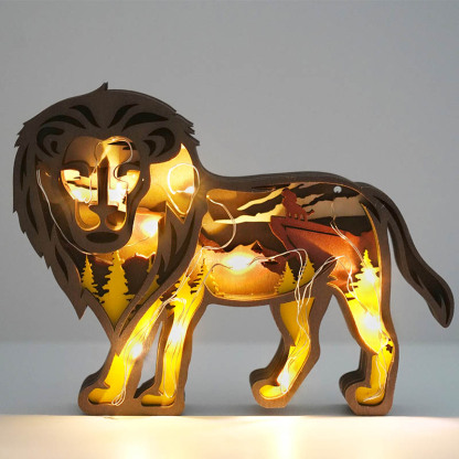 Summer Sale- Lion Carving Handcraft Gift