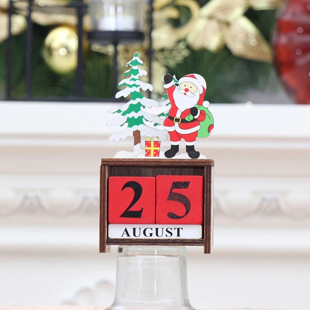 🤡New Arrivals 🎄Christmas Wooden DIY Countdown Calendar Ornament Gift🎁