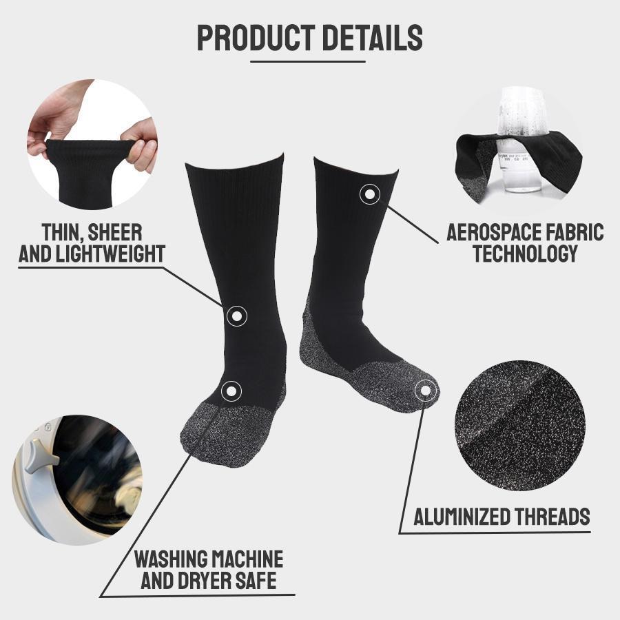 ALUMINIZED INSULATION FIBERS THERMAL SOCKS