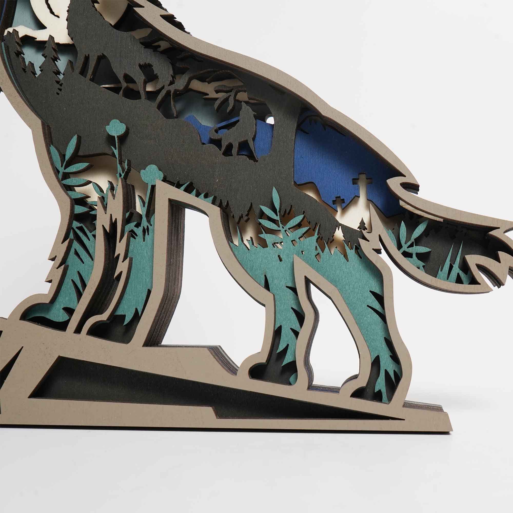 New Arrivals✨-Wolf Carving Handcraft Gift