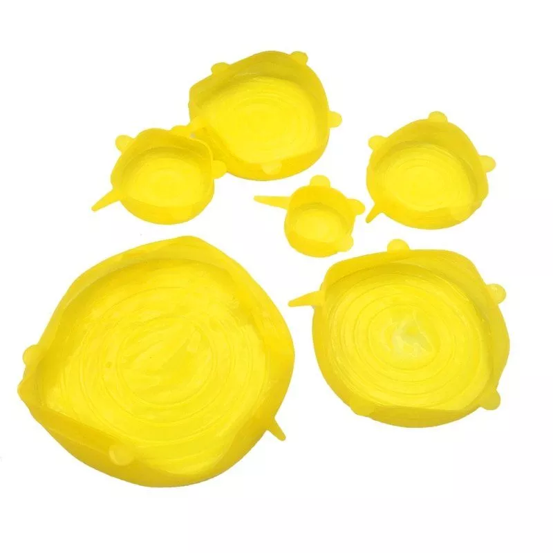 6 Pieces Silicone Stretch Lids