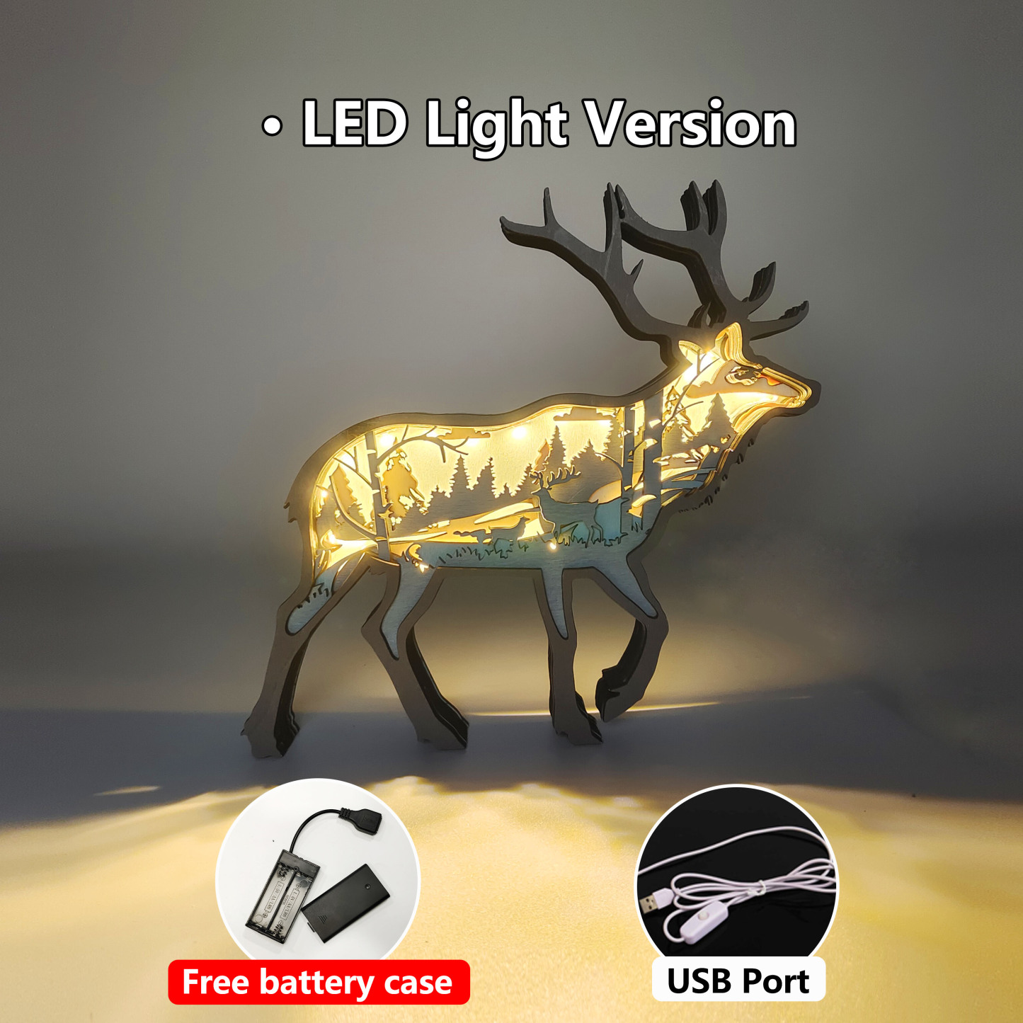 Christmas Flash Sale✨-Elk Carving Handcraft Gift