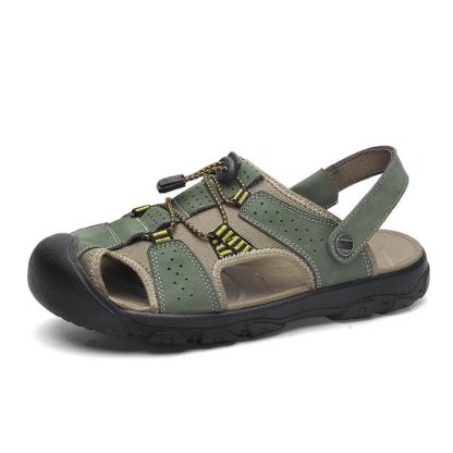 Men's Casual Sandals Leather Outdoor Water Shoe