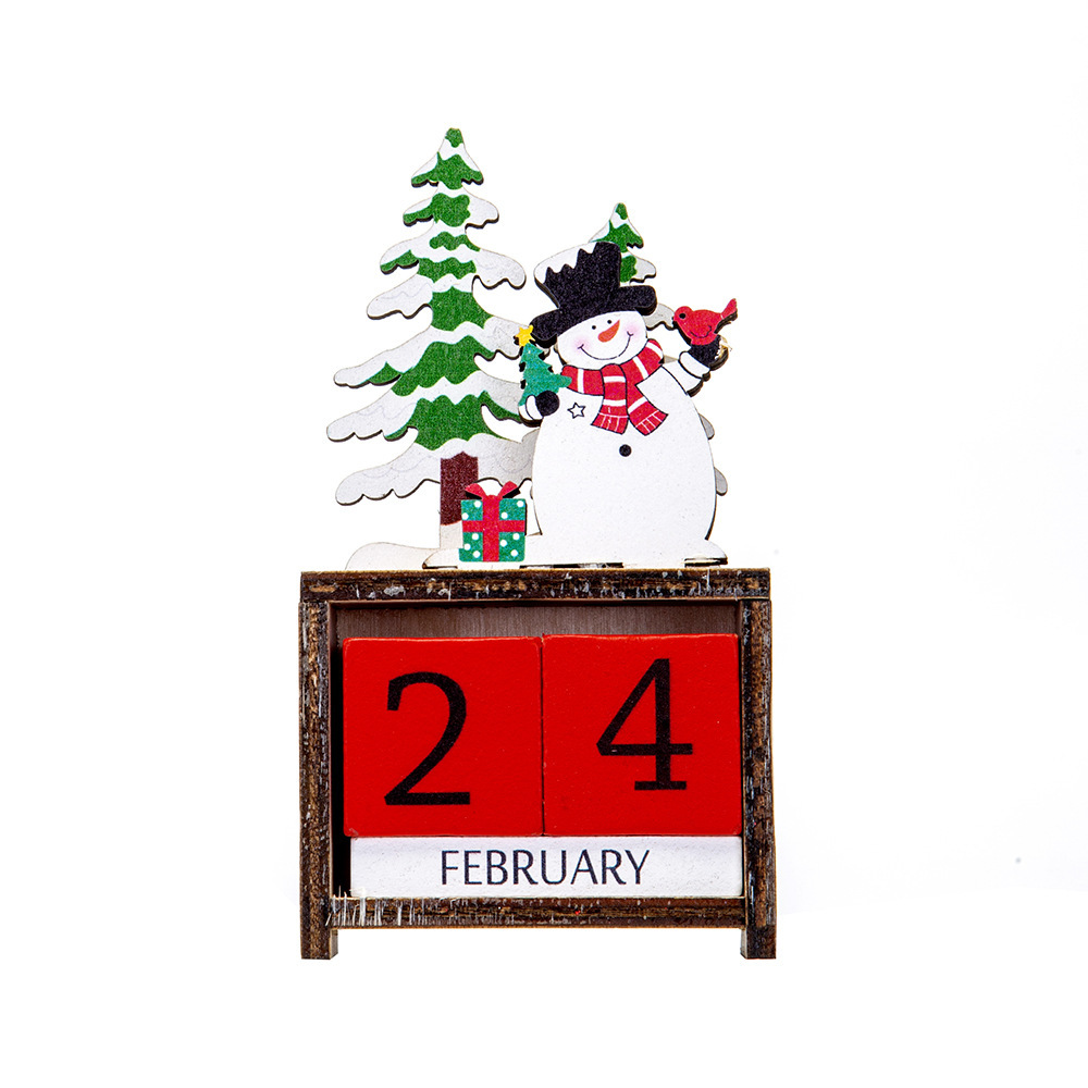 🤡New Arrivals 🎄Christmas Wooden DIY Countdown Calendar Ornament Gift🎁