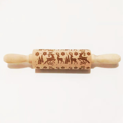 CHRISTMAS EMBOSSING ROLLING PIN