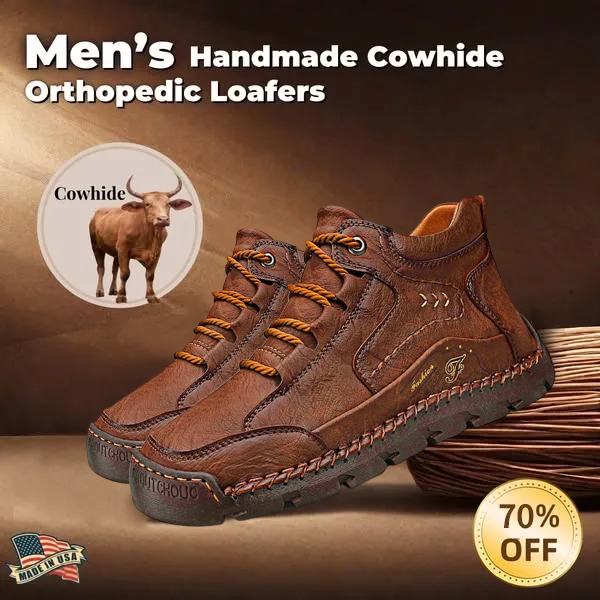 (⏰LAST DAY 70% OFF🔥)Handcrafted Men's Leather Shoes - Relieve Foot Pain