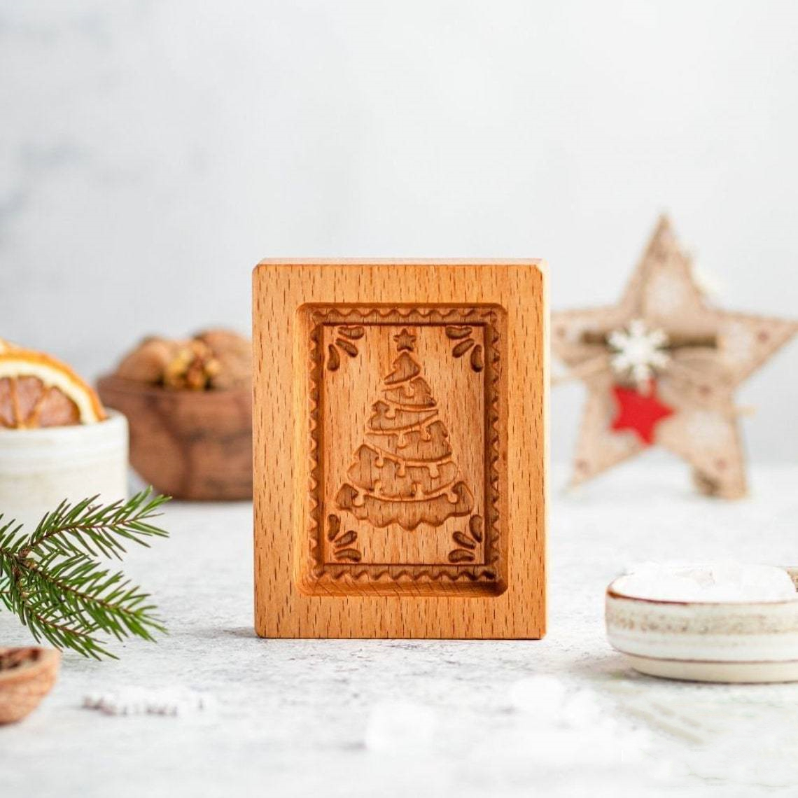 🎁EARLY CHRISTMAS SALE- 48% OFF🎁WOOD PATTERNED COOKIE CUTTER - EMBOSSING MOLD FOR COOKIES