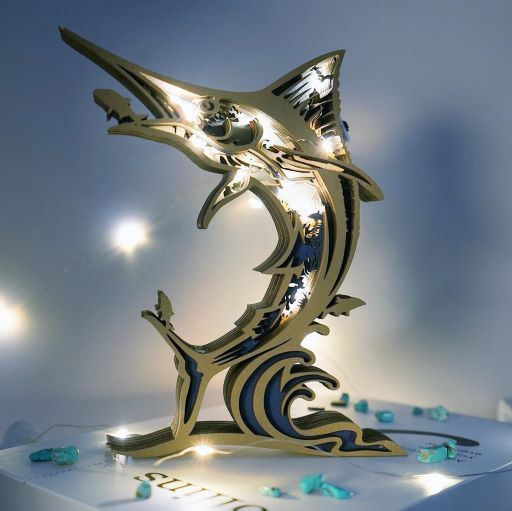 New Arrivals✨-Atlantic blue marlin Carving Handcraft Gift