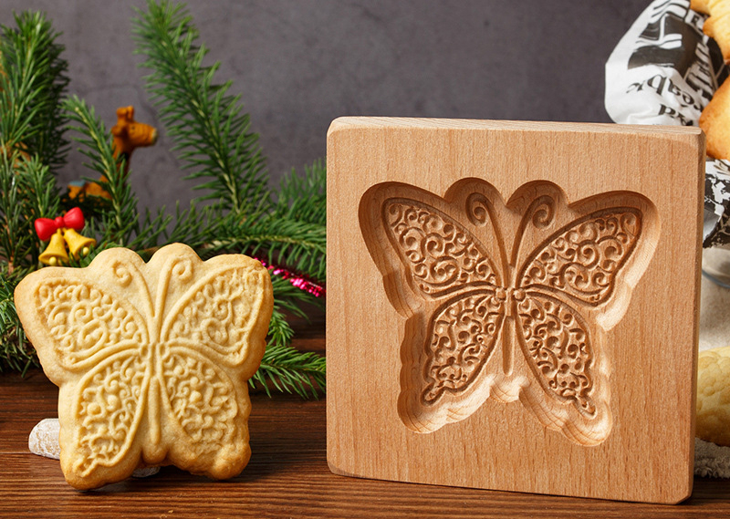 🎁EARLY CHRISTMAS SALE- 56% OFF🎁WOOD PATTERNED COOKIE CUTTER - EMBOSSING MOLD FOR COOKIES