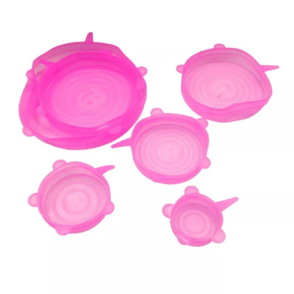 6 Pieces Silicone Stretch Lids