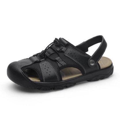 Men's Casual Sandals Leather Outdoor Water Shoe