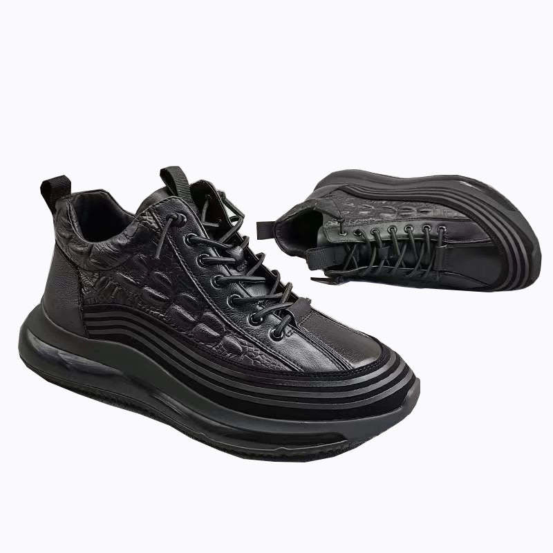 Men's Cowhide Sports Air Cushion Casual Shoes