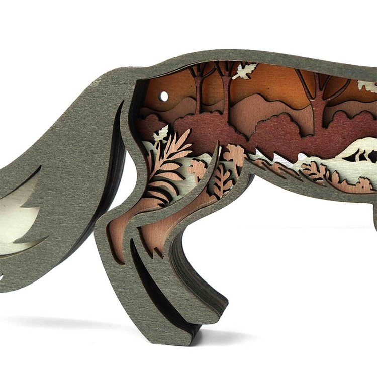 HOT SALE🔥-Running Fox Carving Handcraft Gift