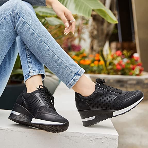 🌞LABOR DAY SUMMER CLEARANCE🌞High Heeld Wedge Sneakers For Women