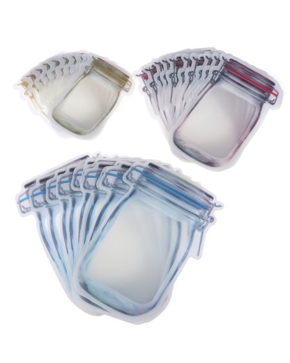 Reusable Mason Bottle Ziplock Bags