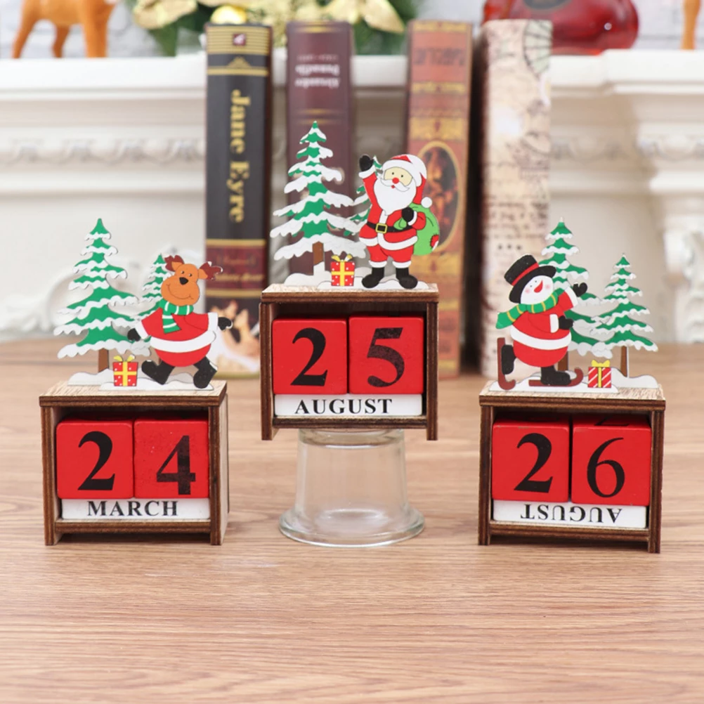 🤡New Arrivals 🎄Christmas Wooden DIY Countdown Calendar Ornament Gift🎁