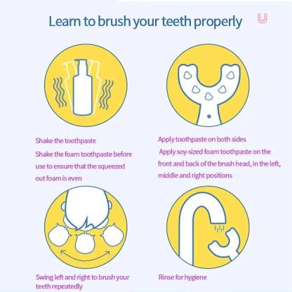 (🔥 Last Day Promotion 70% OFF) U-shaped Children's Toothbrush