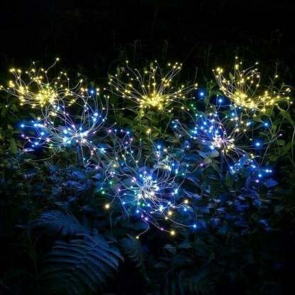[ 70% OFF Sale Ends In Today]- Waterproof  Solar Garden  Fireworks Lamp